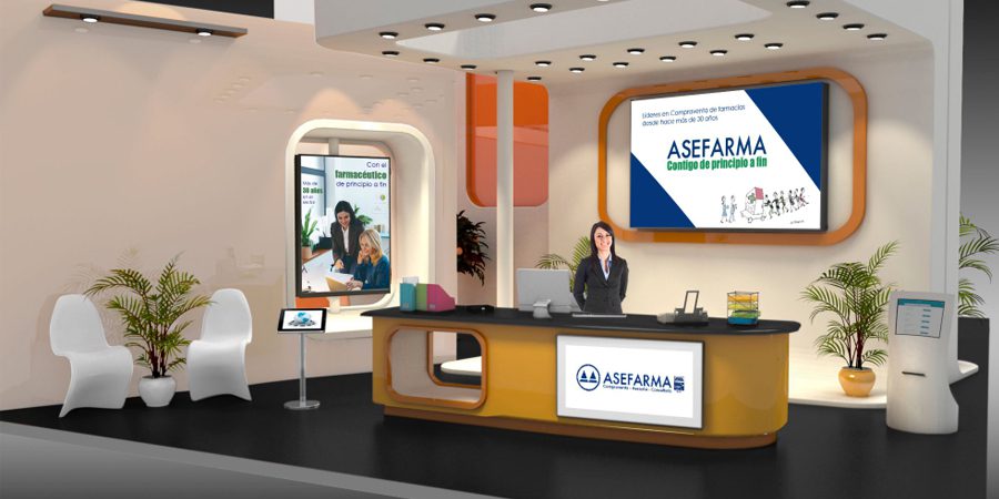 stand asefarma en la Feria virtual de la UOC